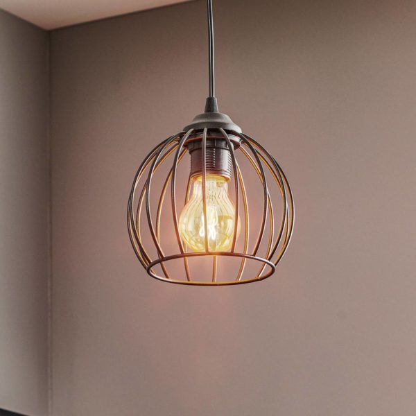 HELam Suspension Cumera avec abat-jour cage, Ø 16 cm HELam