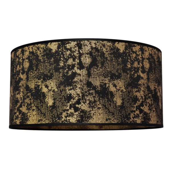 HELam Abat-jour Abba E27 Ø 40/hauteur 20 cm noir/doré HELam
