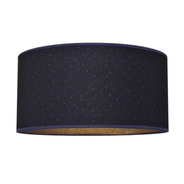 HELam Abat-jour Abba E27 Ø40/hauteur 20 cm bleu/doré HELam