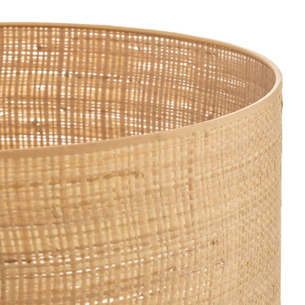 HELam Abat-jour Abba E27 Ø40/hauteur 20 cm, rotin HELam