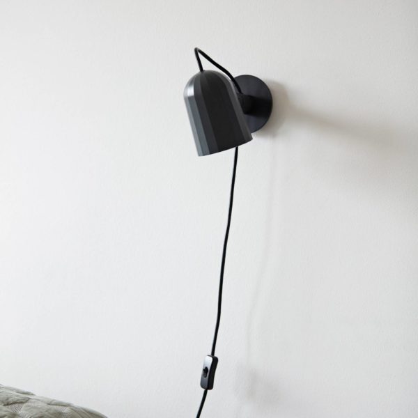 HAY Noc Wall applique LED avec prise, gris foncé Hay