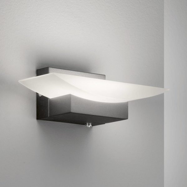 FISCHER & HONSEL Applique LED Bowl TW, largeur 20 cm, noire FISCHER & HONSEL