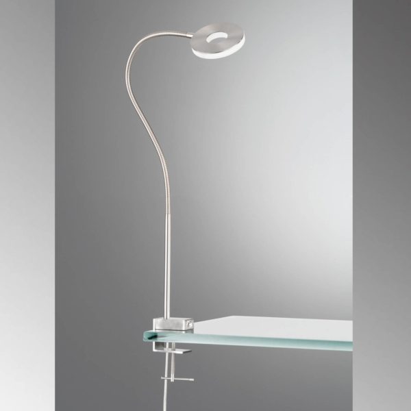 FISCHER & HONSEL Lampe à pince LED Jax, dimmable, tunable white FISCHER & HONSEL