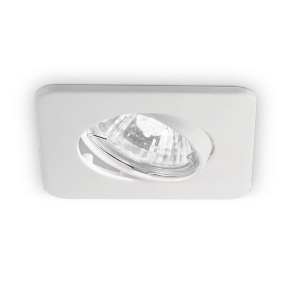 Ideallux Plafonnier encastré Lounge carré, blanc Ideallux
