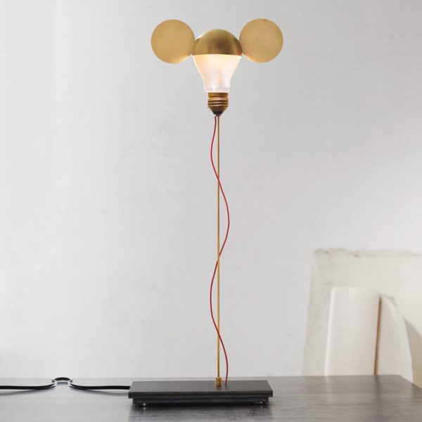 Ingo Maurer I Ricchi Poveri Toto lampe de table, or Ingo Maurer