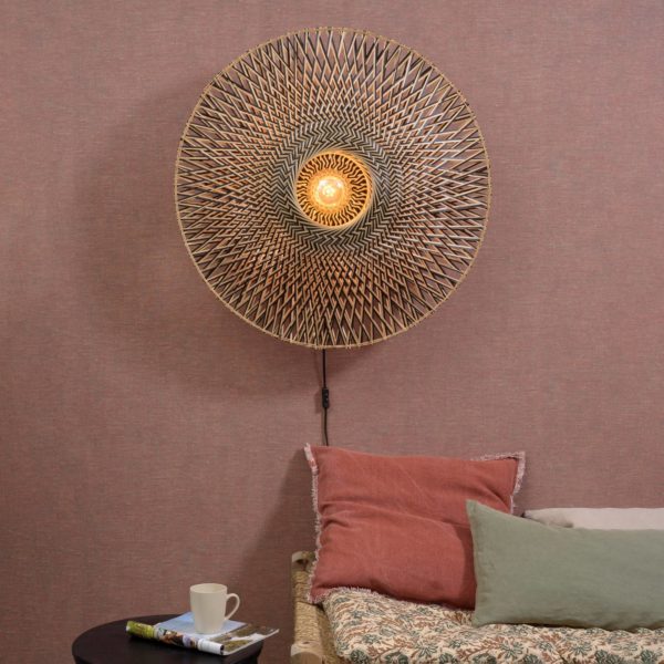 GOOD & MOJO Applique murale Bali en bambou, Ø 87 cm Good & Mojo