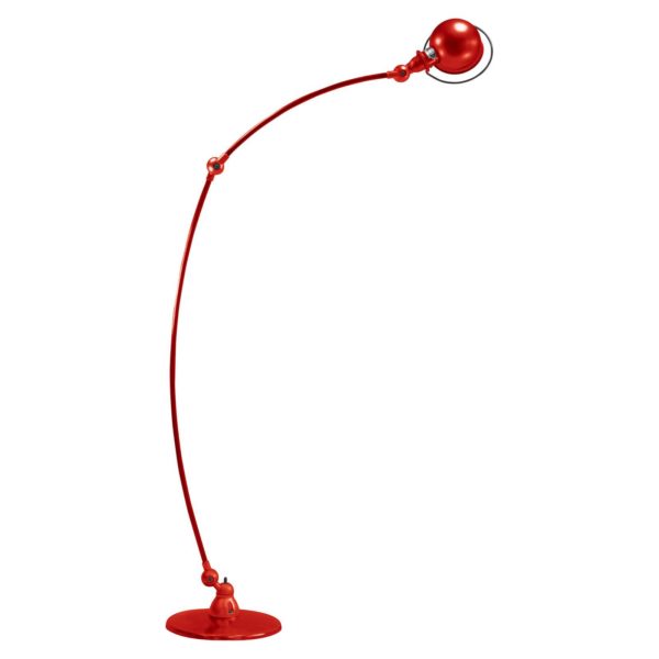 Jieldé Loft C1260 lampadaire arqué, rouge Jieldé