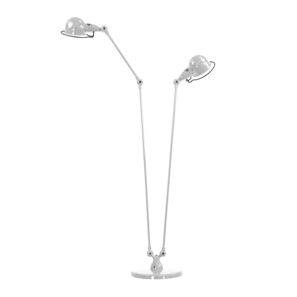 Jieldé Signal SI8380 lampadaire, 2 lampes argenté Jieldé