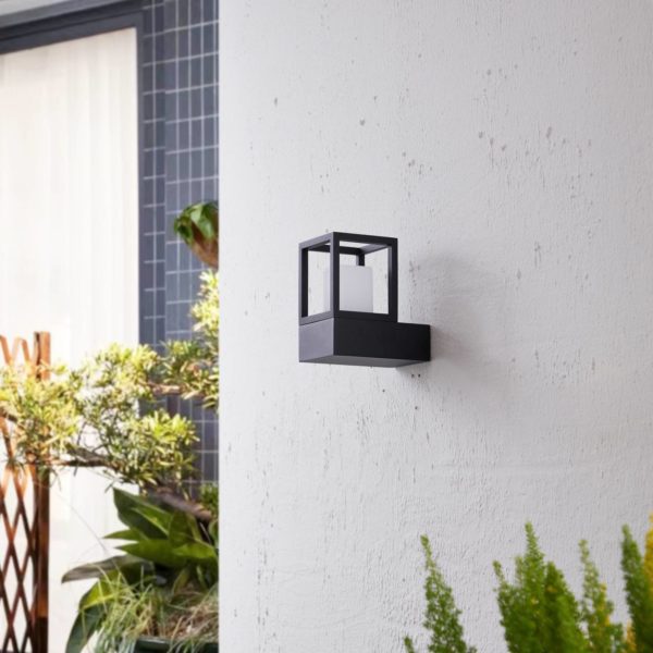 Lucande Rumina applique d’extérieur LED en noir LUCANDE
