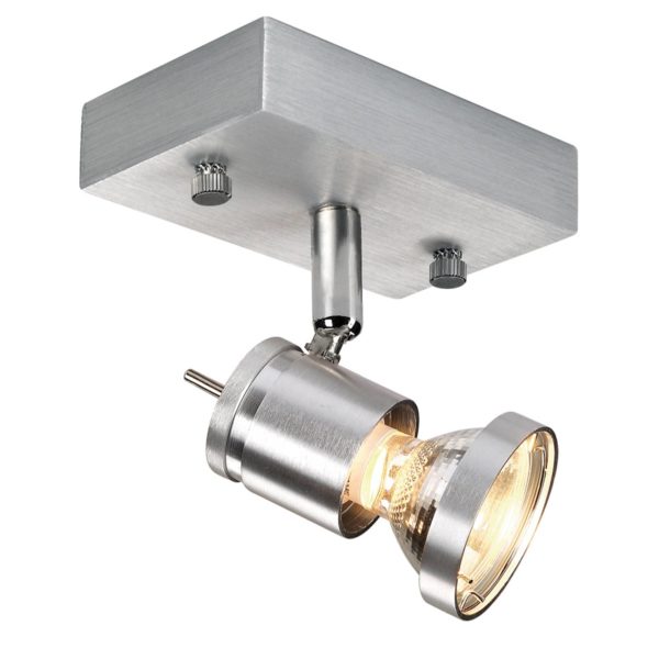SLV Spot plafonnier Asto 1 lampe avec anneau décoratif SLV