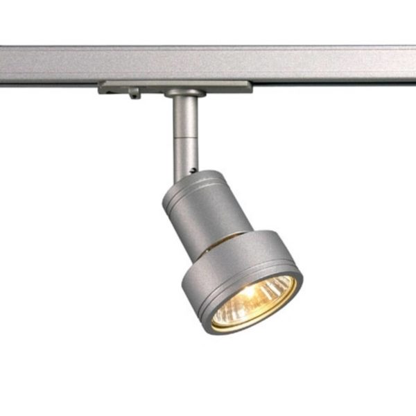 SLV Puri spot pour rail monophasé gris argenté SLV