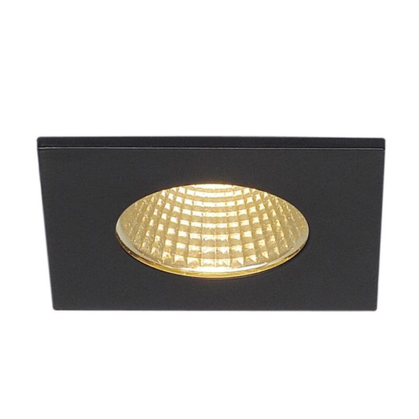 SLV Patta-I lampe encastrée LED angulaire noir mat SLV