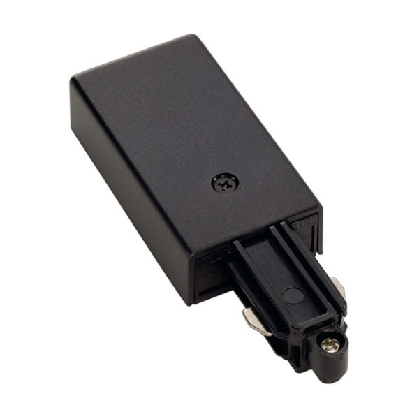 SLV alimentation rail monophasé terre droite noir SLV