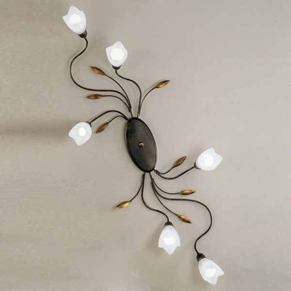 Kögl Plafonnier floral CAMPANA à 6 lampes Kögl