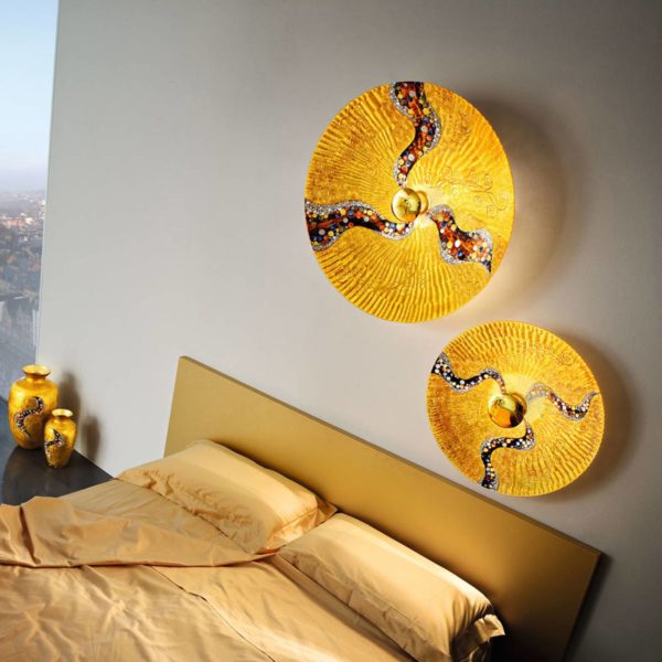 KOLARZ Luna Kiss Gold applique, 24 ct, Ø 54 cm Kolarz