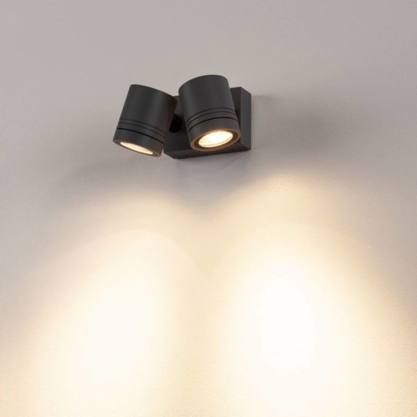 SLV Myra applique d’extérieur, à 2 lampes, anthracite SLV
