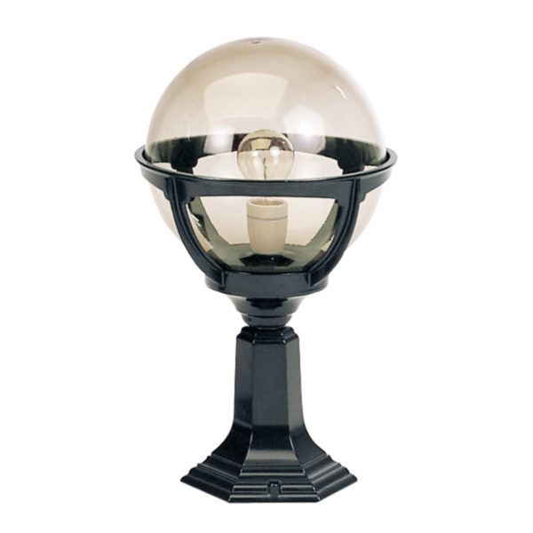 K.S. Verlichting Luminaire pour socle Bali avec boule acrylique, pied noir K.S. Verlichting
