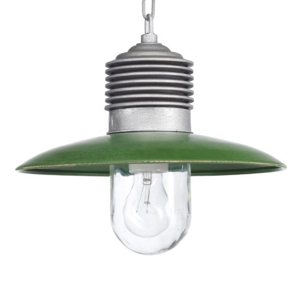 K.S. Verlichting Suspension d’extérieur classique Ampere alu/vert K.S. Verlichting