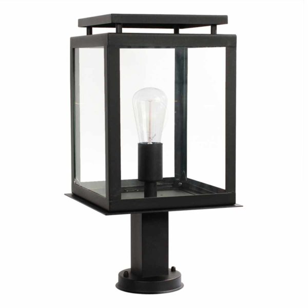 K.S. Verlichting Luminaire pour socle de Vecht, noir, IP44 K.S. Verlichting