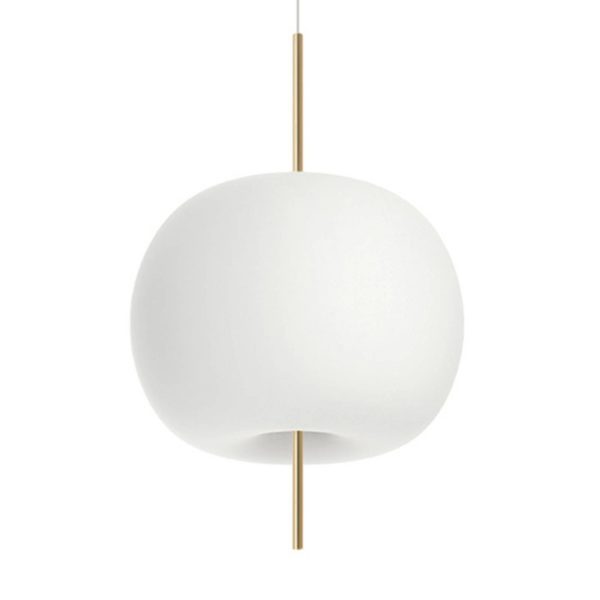 Kundalini Kushi suspension Ø 43 cm laiton/blanc Kundalini