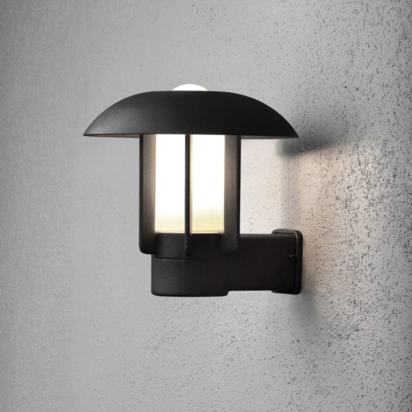Konstsmide Applique d’extérieur en aluminium HEIMDAL noire Konstsmide