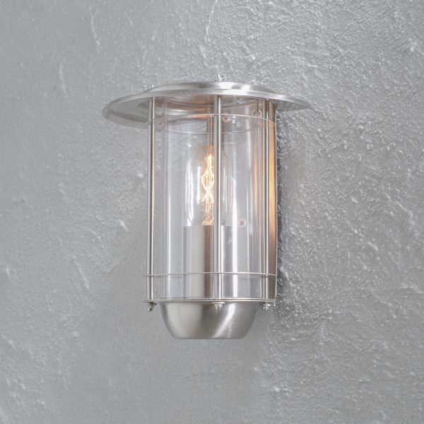 Konstsmide Applique d’extérieur Trento design inox Konstsmide