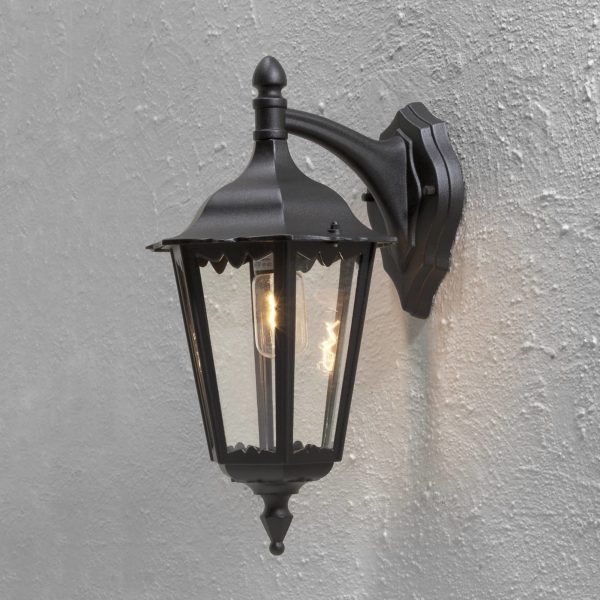 Konstsmide Applique Firenze, suspendue, 48 cm, noire Konstsmide