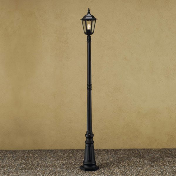 Konstsmide Lampe pour mât Firenze à 1 lampe, verte Konstsmide