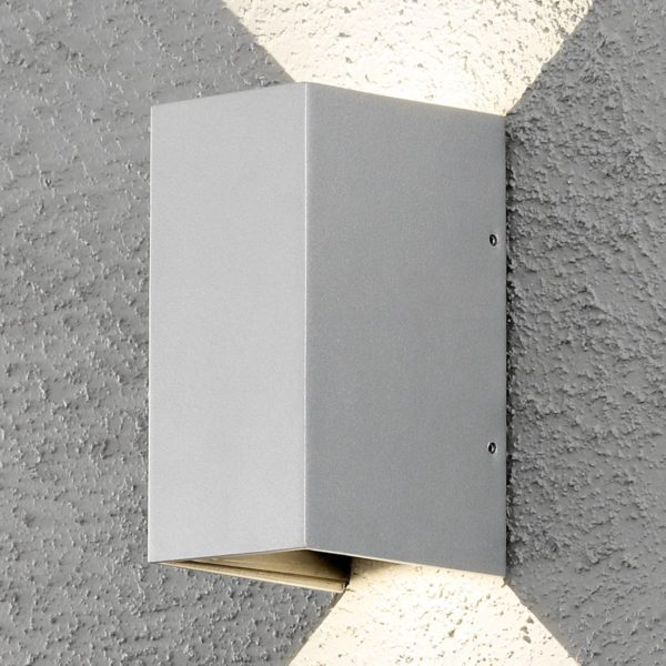 Konstsmide Applique d’extérieur LED Cremona 8 cm grise Konstsmide