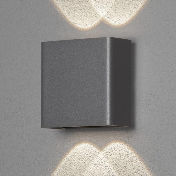 Konstsmide Applique LED Chieri, 4 lampes, anthracite Konstsmide