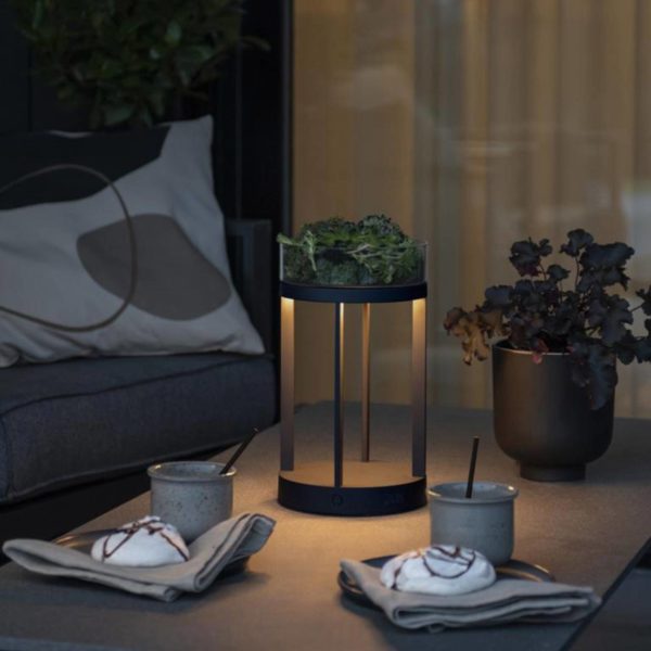 Konstsmide Lampe décorative LED Chieti USB, noire Konstsmide