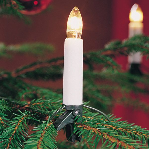Konstsmide Christmas Guirlande d’int. avec bougies 8,35 m, 16 lampes Konstsmide Christmas
