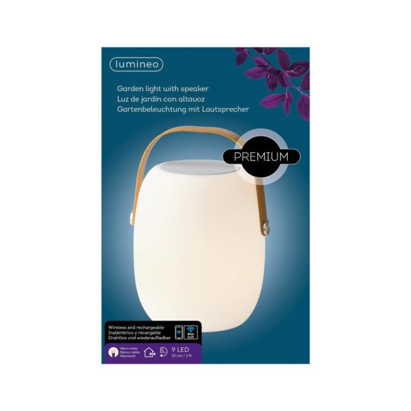 Kaemingk Lampe à poser LED 895196 à enceinte, blanc chaud Kaemingk