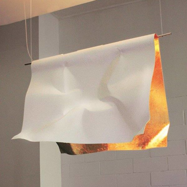 Knikerboker Suspension Stendimi dorée à la feuille 100 cm Knikerboker