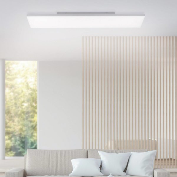 JUST LIGHT. Plafonnier LED Canvas, tunable white, 100 x 25 cm JUST LIGHT.