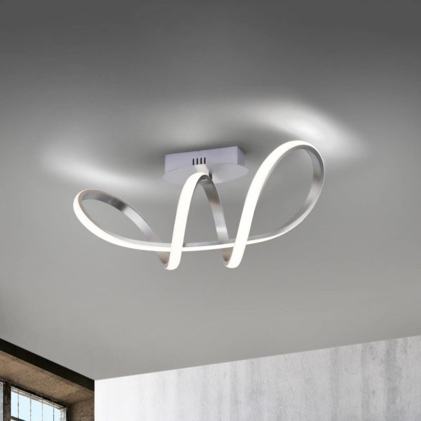 JUST LIGHT. Plafonnier LED Maria, dimmable, aluminium JUST LIGHT.