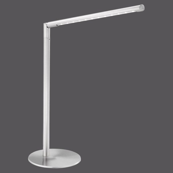 JUST LIGHT. Lampe à poser LED Dawda, dimmable, acier JUST LIGHT.