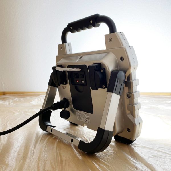 Ledino Projecteur de chantier LED Kalkum, fonction de coupure de courant Ledino