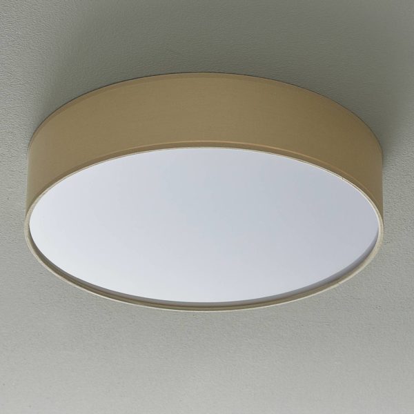 LEDS-C4 Bol plafonnier LED avec abat-jour en tissu LEDS-C4
