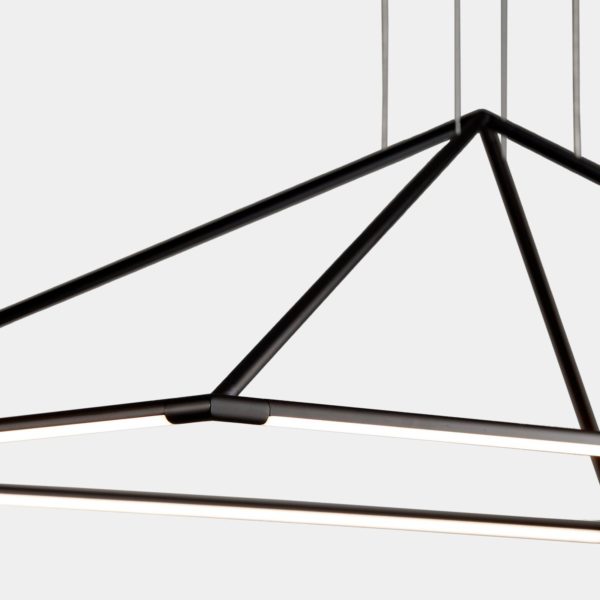 LEDS-C4 Tubs suspension LED noir mat 90×60 cm LEDS-C4