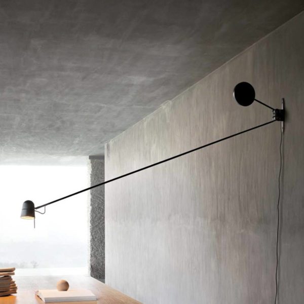 Luceplan Applique LED haut de gamme Counterbalance, noir Luceplan