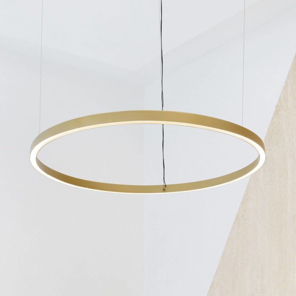 Luceplan Compendium Circle 110cm, laiton Luceplan