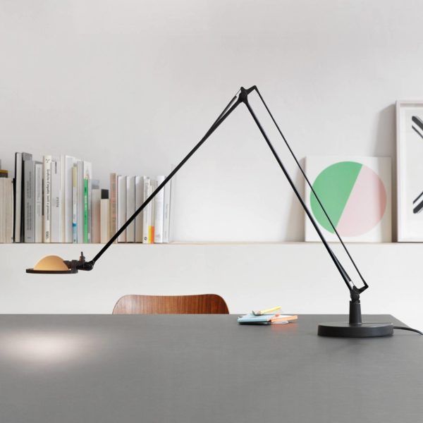 Luceplan Berenice lampe à poser 15 cm, noire-jaune Luceplan