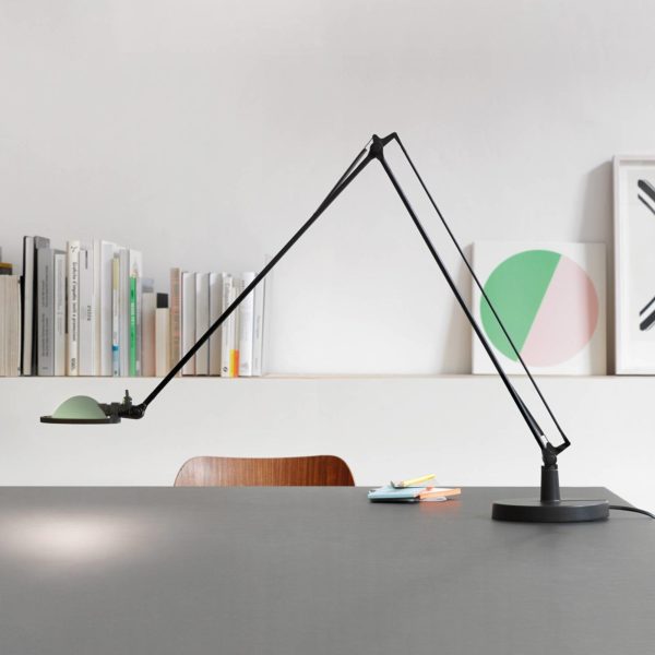 Luceplan Berenice lampe à poser 15 cm, noire-verte Luceplan