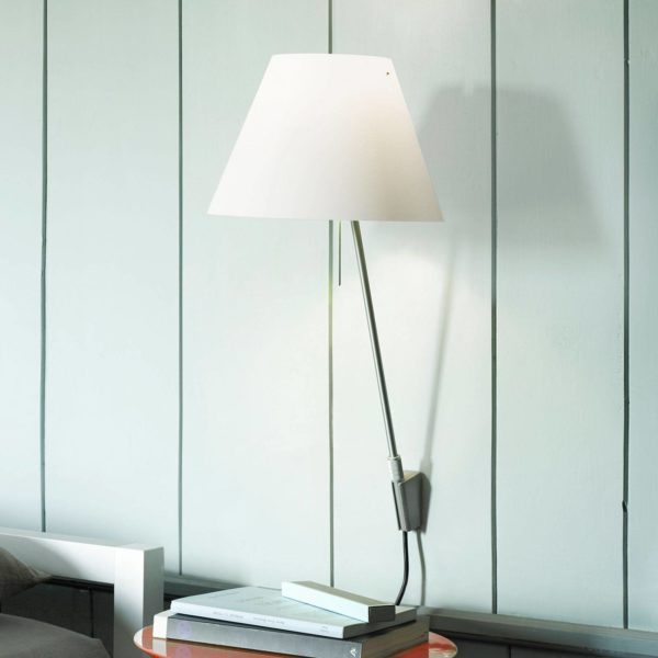 Luceplan Costanzina applique aluminium, blanche Luceplan