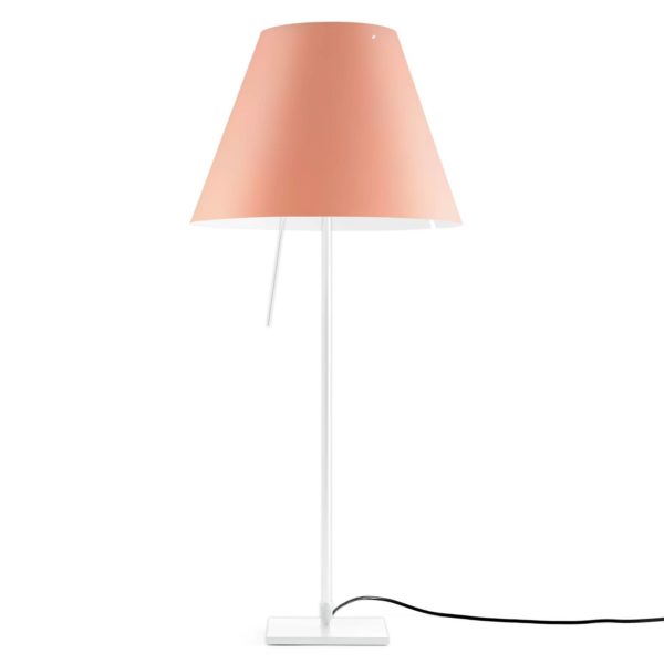 Luceplan Costanza lampe à poser D13if blanc/rose Luceplan