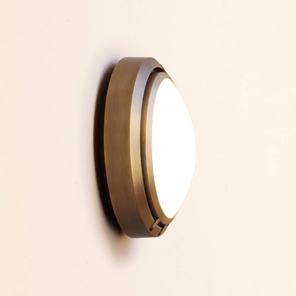 Luceplan Metropoli applique murale bronze verre 17 cm Luceplan