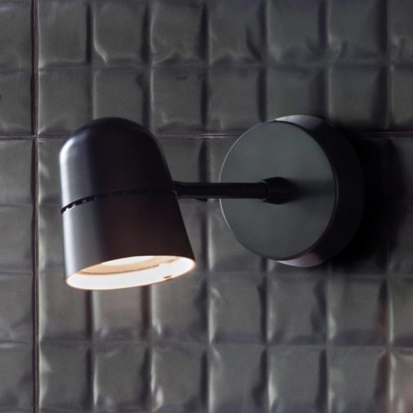 Luceplan Counterbalance spot mural LED, noir Luceplan