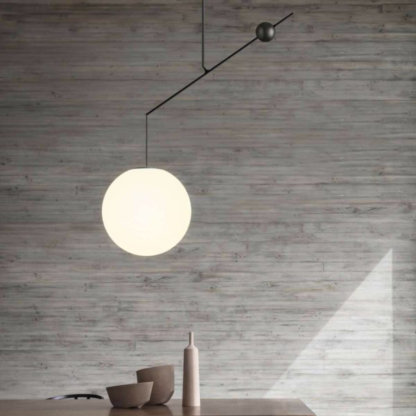 Luceplan Malamata suspension noir mat, 119 cm Luceplan