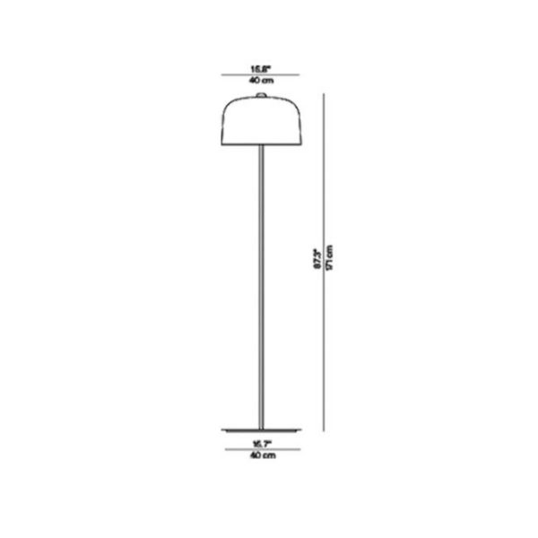 Luceplan Zile lampadaire, blanc mat Luceplan